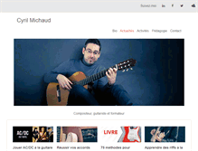 Tablet Screenshot of cyrilmichaud.com